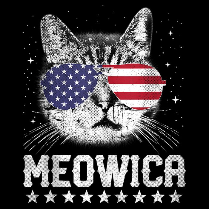Fourth Of July 4h Usa American Flag Cat Retro Meowica Stars Ank Op Tall T-Shirt