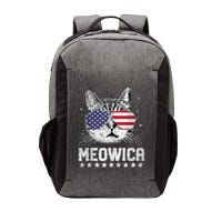 Fourth Of July 4h Usa American Flag Cat Retro Meowica Stars Ank Op Vector Backpack