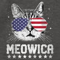Fourth Of July 4h Usa American Flag Cat Retro Meowica Stars Ank Op Vector Backpack