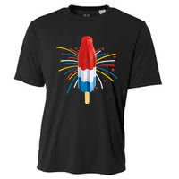 Fourth Of July Fireworks Popsicle Lover Unique Cooling Performance Crew T-Shirt