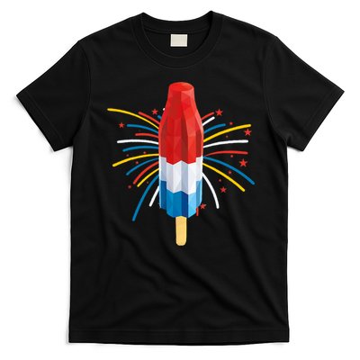 Fourth Of July Fireworks Popsicle Lover Unique T-Shirt