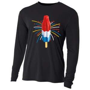 Fourth Of July Fireworks Popsicle Lover Unique Cooling Performance Long Sleeve Crew