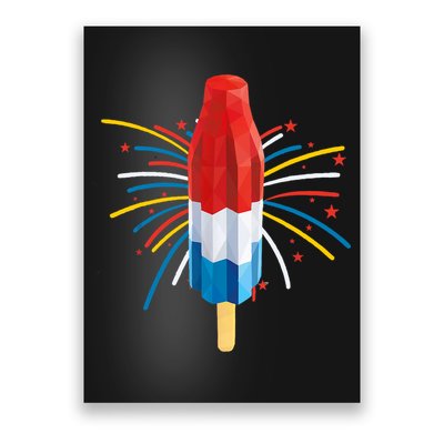 Fourth Of July Fireworks Popsicle Lover Unique Poster