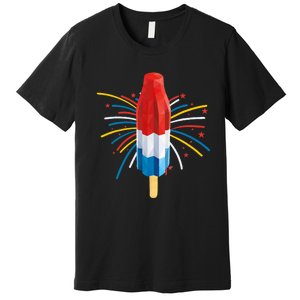 Fourth Of July Fireworks Popsicle Lover Unique Premium T-Shirt