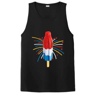 Fourth Of July Fireworks Popsicle Lover Unique PosiCharge Competitor Tank