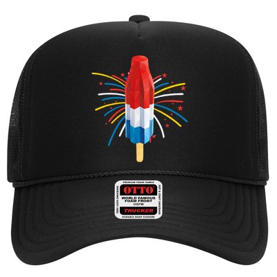 Fourth Of July Fireworks Popsicle Lover Unique Trucker Hat