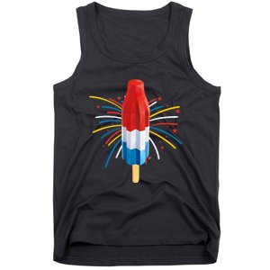 Fourth Of July Fireworks Popsicle Lover Unique Tank Top