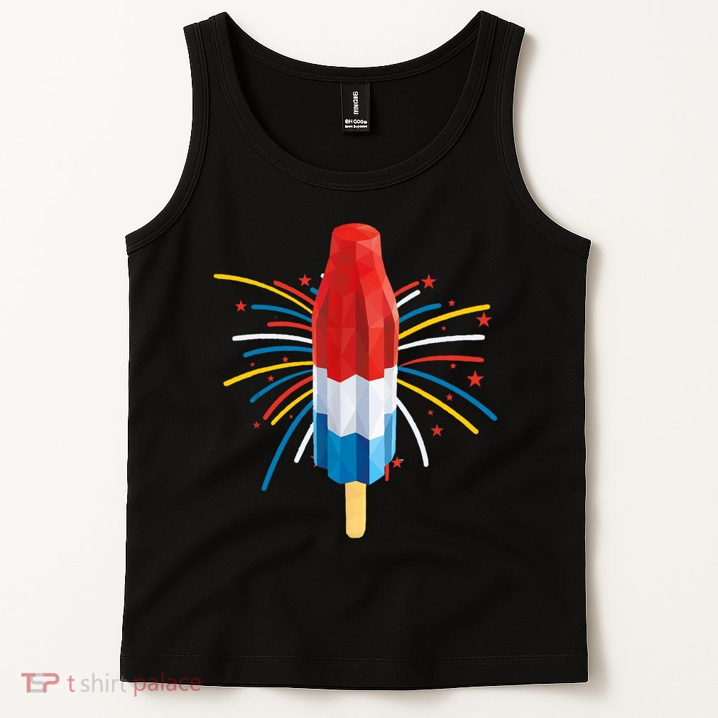 Fourth Of July Fireworks Popsicle Lover Unique Tank Top