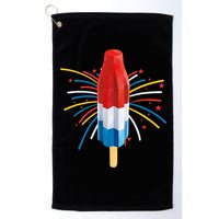 Fourth Of July Fireworks Popsicle Lover Unique Golf Towel