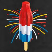 Fourth Of July Fireworks Popsicle Lover Unique Golf Towel