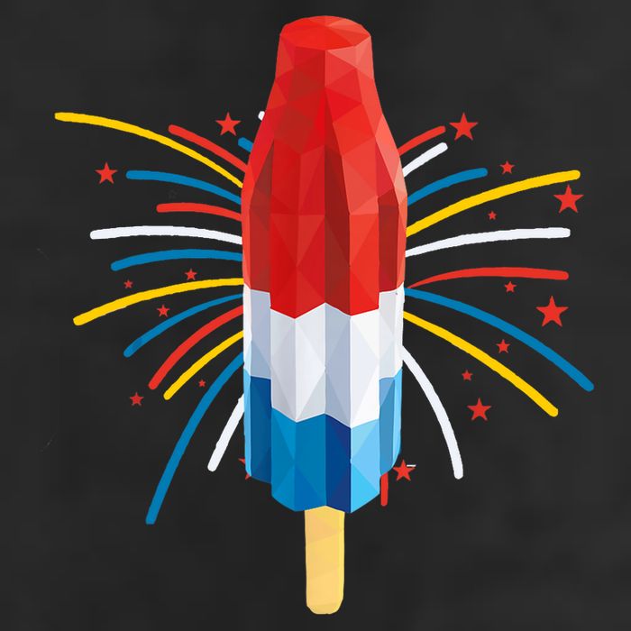 Fourth Of July Fireworks Popsicle Lover Unique Golf Towel