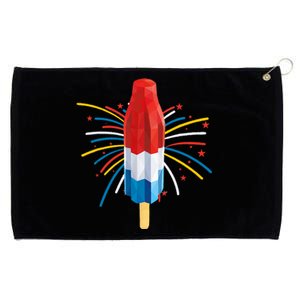 Fourth Of July Fireworks Popsicle Lover Unique Grommeted Golf Towel