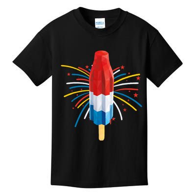 Fourth Of July Fireworks Popsicle Lover Unique Kids T-Shirt