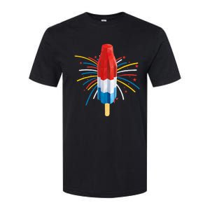 Fourth Of July Fireworks Popsicle Lover Unique Softstyle CVC T-Shirt