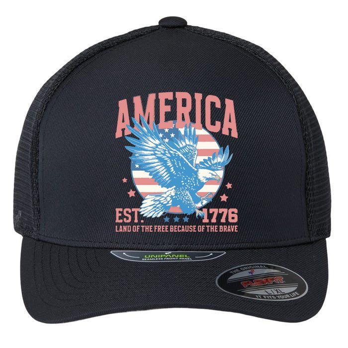 Fourth Of July 1776 Flexfit Unipanel Trucker Cap