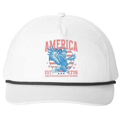 Fourth Of July 1776 Snapback Five-Panel Rope Hat