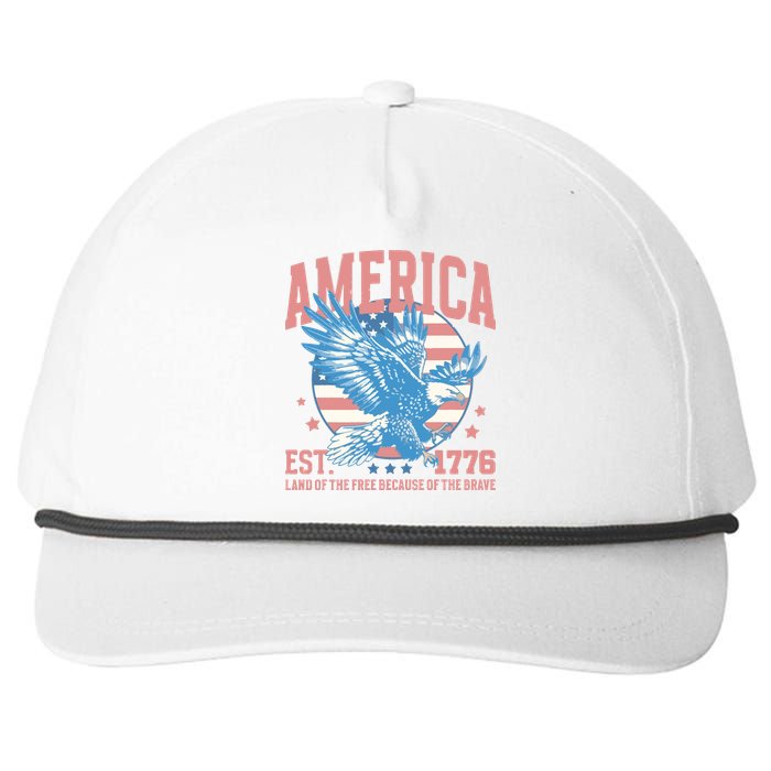 Fourth Of July 1776 Snapback Five-Panel Rope Hat