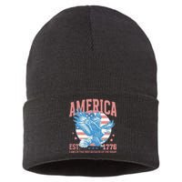 Fourth Of July 1776 Sustainable Knit Beanie