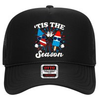 Fourth Of July Red White And Blue Tis The Season Fireworks And Popsicles Trucker Hat