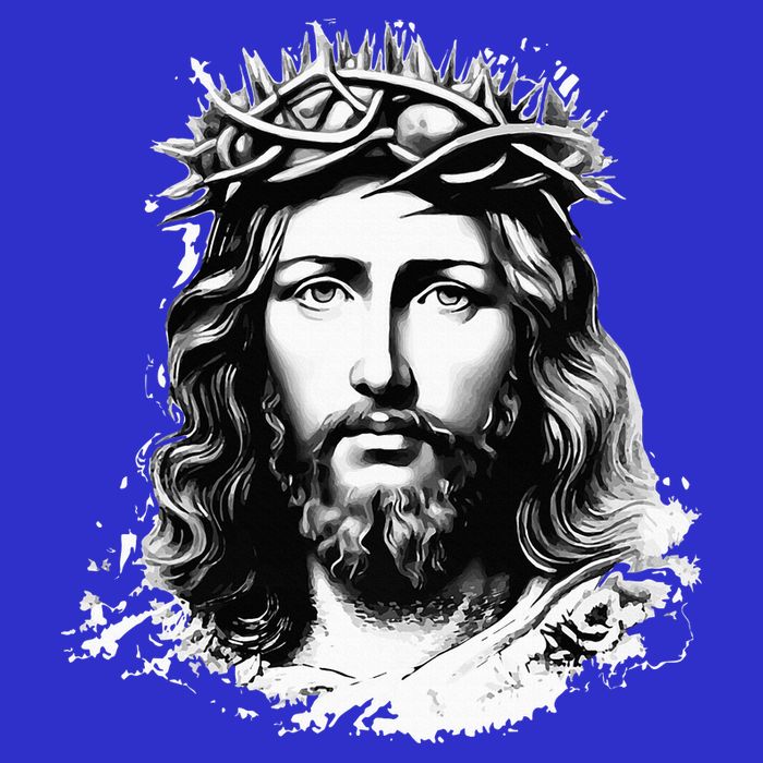 Face Of Jesus Christ Crown Of Thorns Catholic Faith 16 in Basic Backpack