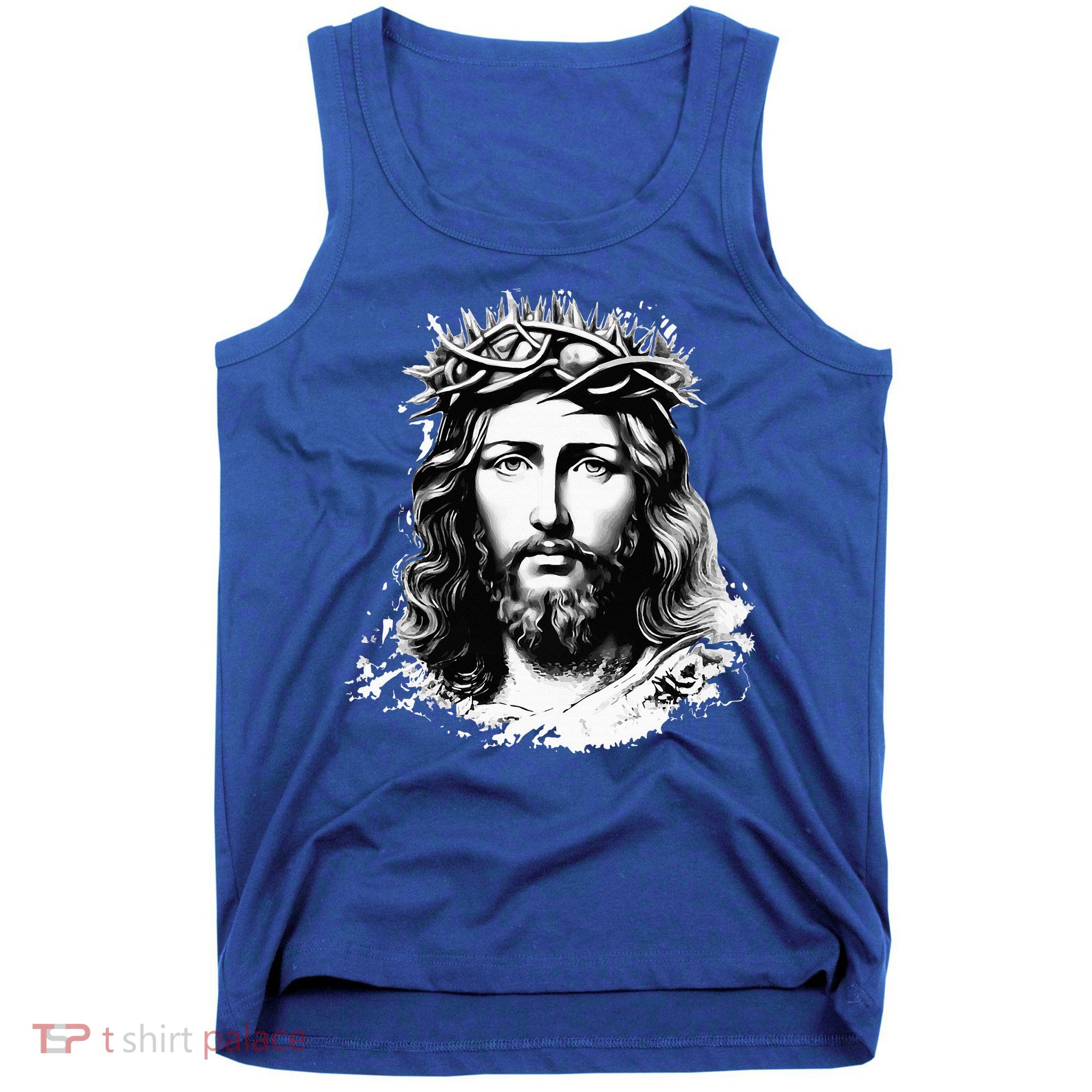 Face Of Jesus Christ Crown Of Thorns Catholic Faith Tank Top