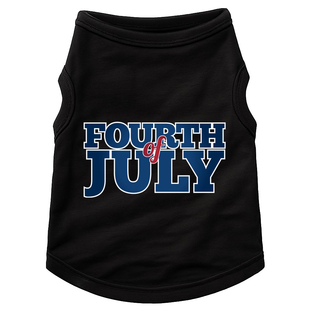 Fourth Of July Patriotic Holiday Doggie Tank