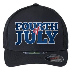 Fourth Of July Patriotic Holiday Flexfit Unipanel Trucker Cap