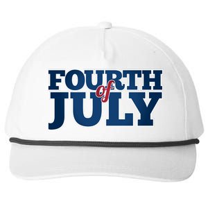 Fourth Of July Patriotic Holiday Snapback Five-Panel Rope Hat