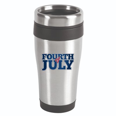 Fourth Of July Patriotic Holiday 16oz Travel Tumbler