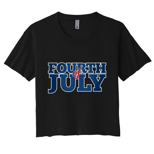 Fourth Of July Patriotic Holiday Crop Top
