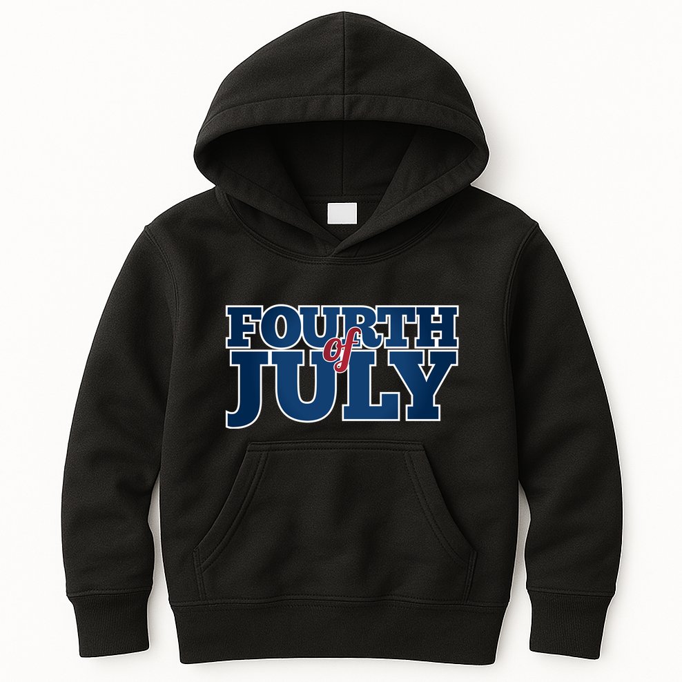 Fourth Of July Patriotic Holiday Kids Hoodie