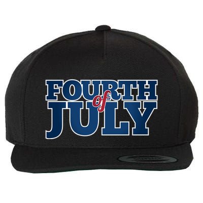 Fourth Of July Patriotic Holiday Wool Snapback Cap