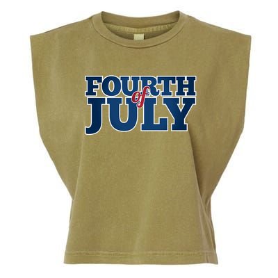 Fourth Of July Patriotic Holiday Garment-Dyed Women's Muscle Tee