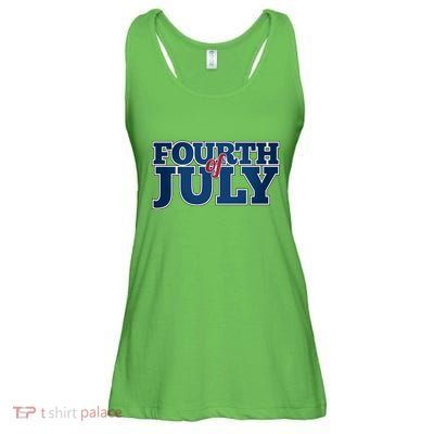 Fourth Of July Patriotic Holiday Ladies Essential Flowy Tank