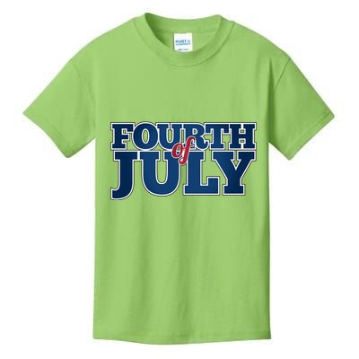 Fourth Of July Patriotic Holiday Kids T-Shirt