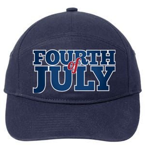 Fourth Of July Patriotic Holiday 7-Panel Snapback Hat