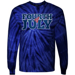 Fourth Of July Patriotic Holiday Tie-Dye Long Sleeve Shirt