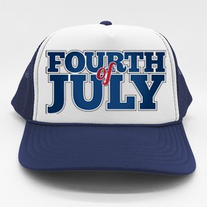 Fourth Of July Patriotic Holiday Trucker Hat