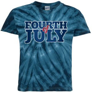 Fourth Of July Patriotic Holiday Kids Tie-Dye T-Shirt