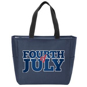 Fourth Of July Patriotic Holiday Zip Tote Bag