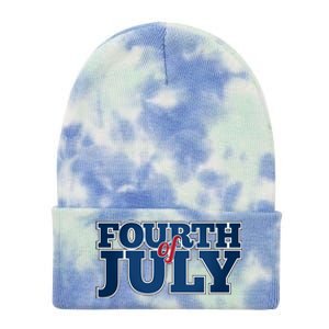 Fourth Of July Patriotic Holiday Tie Dye 12in Knit Beanie