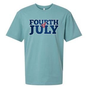 Fourth Of July Patriotic Holiday Sueded Cloud Jersey T-Shirt