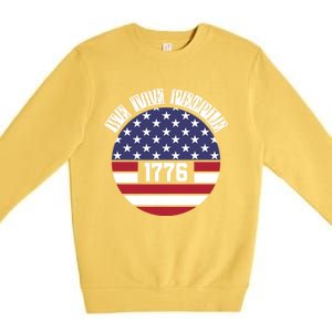 Fourth Of July We The People 1776 Gift Usa Constitution Gift Premium Crewneck Sweatshirt