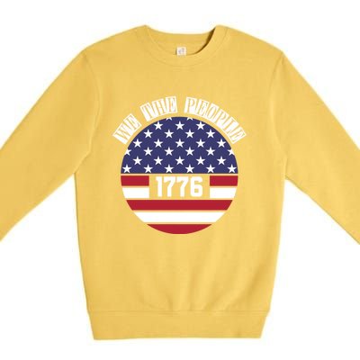 Fourth Of July We The People 1776 Gift Usa Constitution Gift Premium Crewneck Sweatshirt