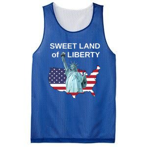 Fourth Of July Sweet Land Of Liberty Usa Flag Patriotic Gift Mesh Reversible Basketball Jersey Tank