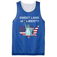 Fourth Of July Sweet Land Of Liberty Usa Flag Patriotic Gift Mesh Reversible Basketball Jersey Tank