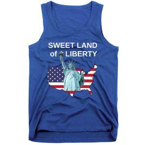 Fourth Of July Sweet Land Of Liberty Usa Flag Patriotic Gift Tank Top