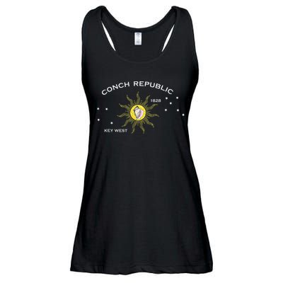 FLAG OF KEY WEST FLORIDA CONCH REPUBLIC Ladies Essential Flowy Tank