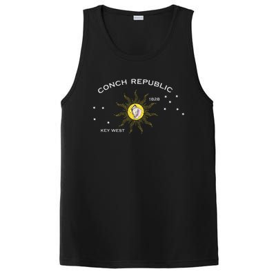 Flag Of Key West Florida Conch Republic PosiCharge Competitor Tank