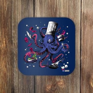 Funny Octopus Kitchen Chef Humor Coaster